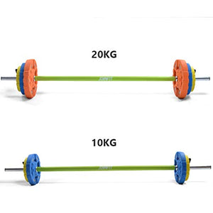 whl Barbell Plates Adjustable Barbells Quality 44 lbs Weight Deluxe Barbell Set (Includes The bar) Strength Training Equipment