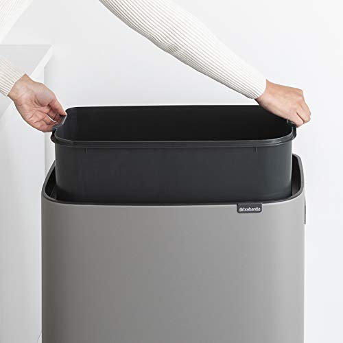 Brabantia Bo Touch Bin Hi, 60 litres, Mineral Grey