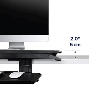 Ergotron WorkFit-TX Standing Desk Converter, Dual Monitor Sit Stand Riser - 32 Inch, Black