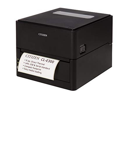 Citizen CL-E300 Label Printer, High Speed Direct Thermal Shipping Barcode Printer