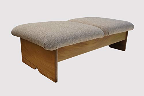 KR Ideas Large Doggie Step Padded Foot Stool, 10" Tall, Maple Stain - Made in The USA