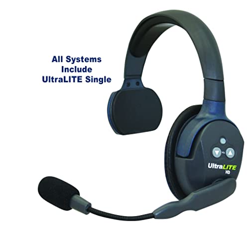 HogoR Eartec UL5S Wireless Microphone Headset Communication System - 5 Users