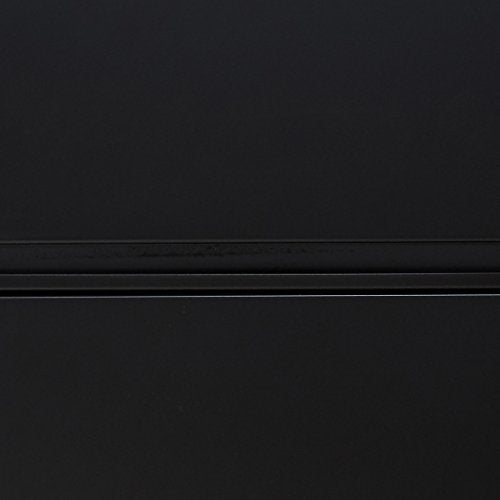 Lorell LLR43511 Receding Lateral File with Roll Out Sleeves, Black