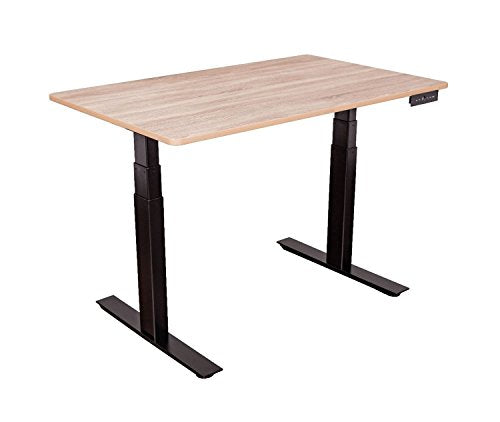Luxor 48" W Dual Motor 3 Stage Electric Stand Up Desk - White Oak