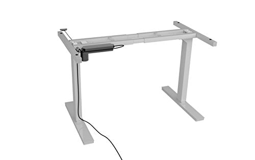 Ergo Elements Electric Adjustable Height Standing Desk Frame with Up/Down Button, White