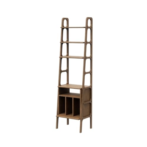 Lschool Wooden Modular Wall Shelving, Mid Century Modern Bookcase