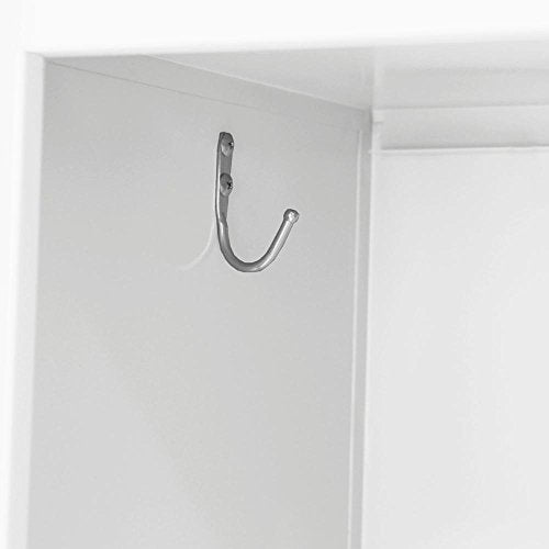 BUDDY Products Sandusky Lee 3 Tier Welded Steel Storage Locker, 66" Height, White (LF3B151866-22BP)