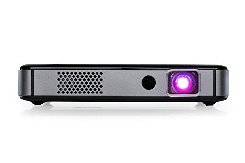 Miroir Smart HD Mini Projector M300A (Renewed), Surge Series, Android OS with Native Apps Available, LED Lamp, Auto Focus,Built in Rechargeable Battery, HDMI Input and Wireless Input