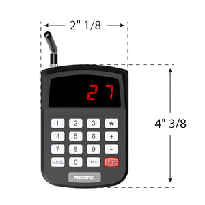 Pagertec Long Range Slimbar Paging System with Red LED Lights (Set of 20)