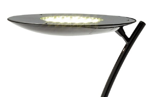Adesso 3394-01 Aurora LED Torchiere, 11.5" x 11.5" x 72.0", Black Nickel