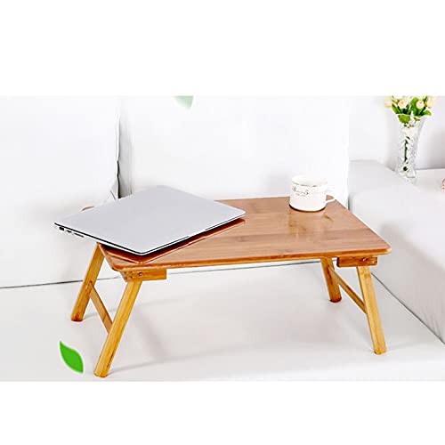 SFFZY Foldable Portable Bamboo Computer Stand Laptop Desk Notebook Desk Laptop Table for Bed Sofa Bed Tray Studying Tables