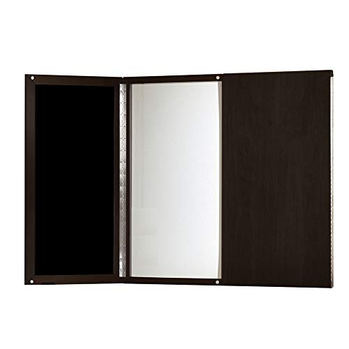 Mayline Medina Presentation Board with Dry Erase Center Panel, Mocha Laminate