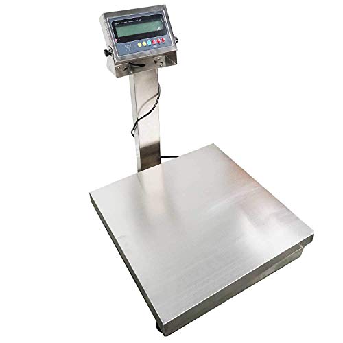 PEC Scales Recycling 304 Stainless Steel Bench Scale/Shipping Scale, NTEP Legal for Trade (12" x 12")