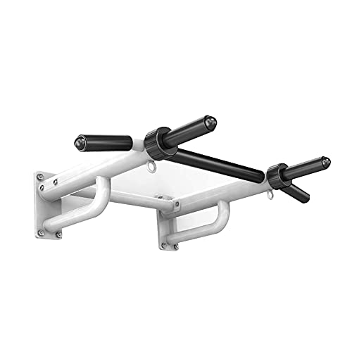 ZXNRTU Multifunctional Wall Mounted Pull Up Bar, Chin-Up Bars for Home Gym Workout Strength Training Equipment Fitness Dip Stand (Color : White)