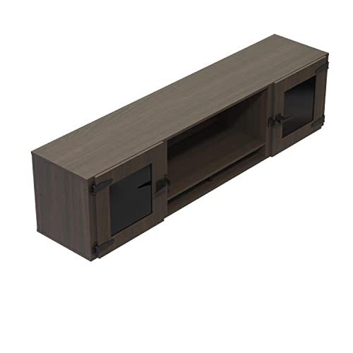 Safco Mirella 72" Wall-Mounted Hutch with Glass Doors