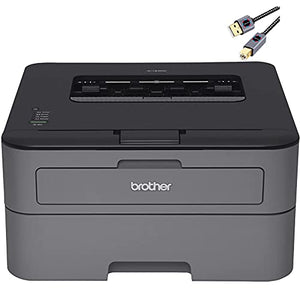 Brother Premium HL L23 Series Compact Monochrome Laser Printer I Auto 2-Sided Printing I Up to 26 Pages/min I 250-sheet/tray I 2400 x 600 dpi I 27ppm + Printer Cable