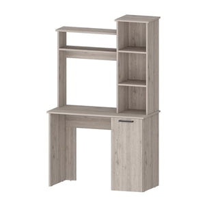 INLIFE Rumford Computer Desk with Hutch and 3-Tier Storage Shelves,591