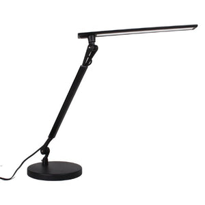Lightwell S450 by Lumiy - Ultra Bright LED Light Panel Desk Lamp (Midnight Black with Base)