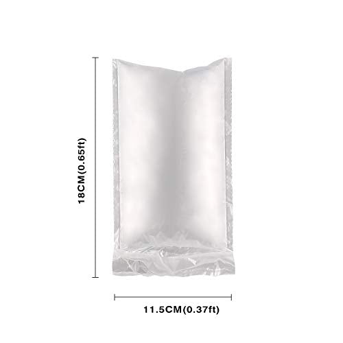 JZBRAIN Air Cushion Film 72002 Air Pillows Air Bubble Bags Wrap Packing Roll, 1 Roll 200mm X 100mm X 200m X 0.02mm Air Cushion Films ONLY Compatible with JZBRAIN Air Cushion Machine (4 Rolls)