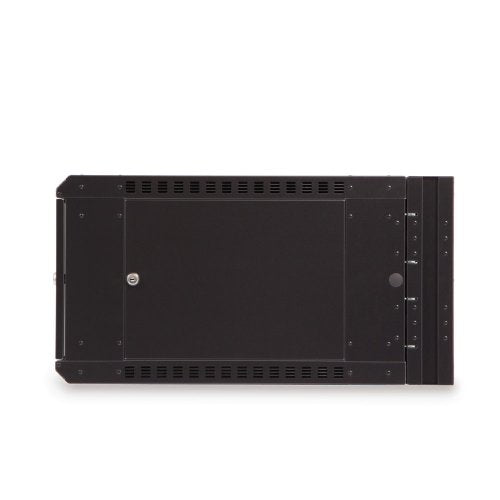 6U LINIER Swing-Out Wall Mount Cabinet - Glass Door