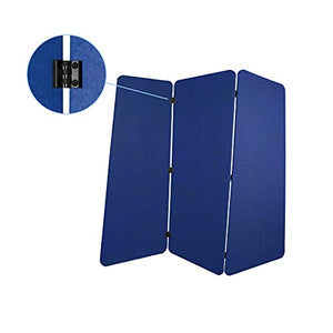 VERSARE SoundSorb VersiPanel | Acoustic Room Divider | Lightweight Portable Partition | Folding Sound-Dampening Wall | 10' x 5' Black Panels