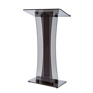 None Transparent Acrylic Podium Pulpit Lectern