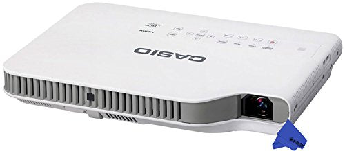 Casio XJ-A257 Ultra-Slim LED WXGA Projector with Wi-Fi + Psc Lens Cloth (3, 000 Lumens)