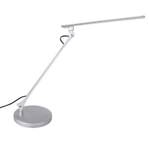 Lightwell S450 by Lumiy - Ultra Bright LED Light Panel Desk Lamp (Titanium Silver with Base)