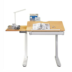 Drafting Table Electric Lifting Table Tiltable Painting Table Designer Desk Work Table Art Studio Table (Color : Natural, Size : 120x60Cm)