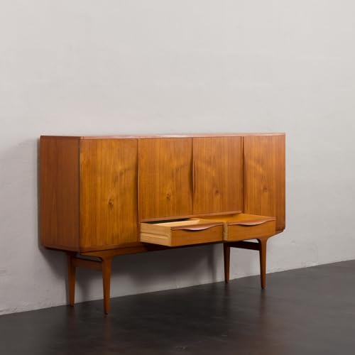 Lschool Johannes Andersen Teak Credenza Highboard, Denmark 1960s