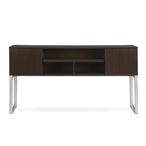 OFM Fulcrum Series 72" Hutch with Doors, Office Cabinet for Storage, Espresso (Cl-H7215-Esp)