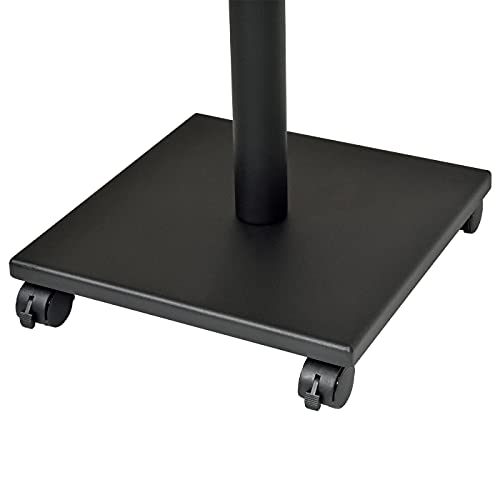 Kingdom Durable Touch-Free Giving Metal Collection Box with Wheels for Easy Movement Plus a Lock and Keys so Your Collections or Donations are Kept Secured - Black (Plain/Non-Personalized)