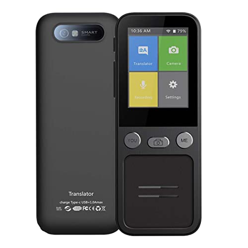 inBEKEA Smart Language Translator Portable Photo Voice Translation Equipment - Offline & WiFi, Recording, Ideal for Work, Study, Travel