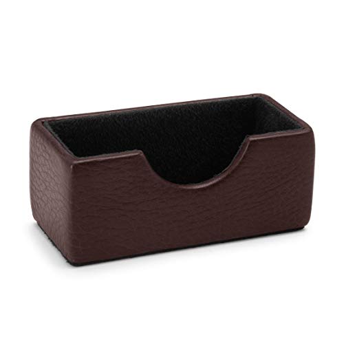 Deluxe Desk Accessories Set - Full Grain Leather Leather - Brown (Brown)
