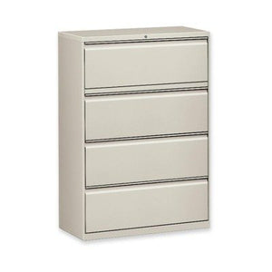 Lorell 4-Drawer Lateral File, 42 by 18-5/8 by 52-1/2-Inch, Gray