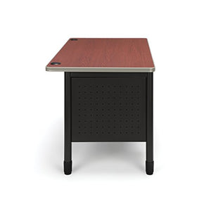 OFM Mesa Series 5-Drawer Steel Desk with Laminate Top - Durable Locking Utility Desk, Cherry, 30" x 60" (66360-CHY)
