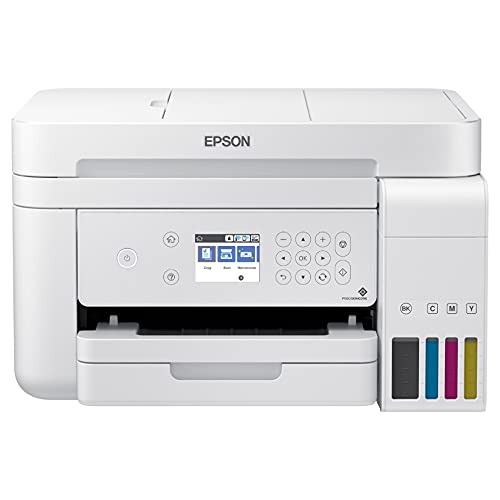 Epson_EcoTank ET Series Color Inkjet All-in-One Supertank Printer / 3-in-1 with ADF, Wireless & Ethernet: Print Scan Copy/White