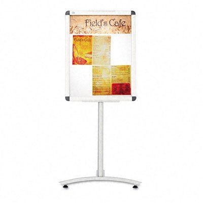 Quartet Improv Lobby Clip Frame Sign, 18 x 24 Inches, Aluminum Pedestal Base (LCF2418)