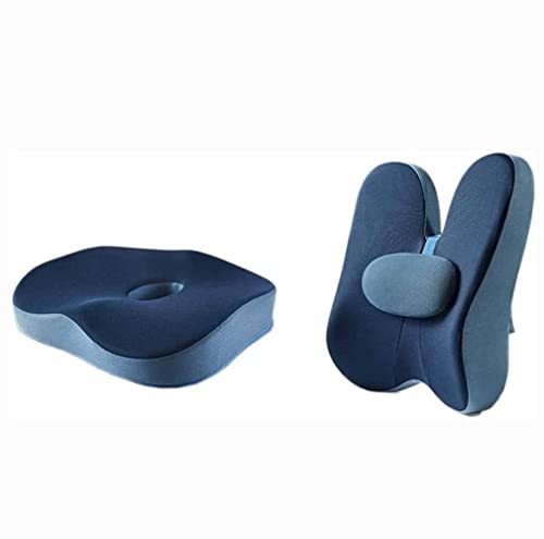 XARONF Memory Foam Seat Cushion for Office Chair - Orthopedic Back & Butt Pillow