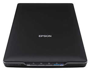 Epson Perfection V19 Color Photo & Document Scanner, Black, 4800 dpi, Scan-to-Cloud