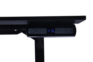 ApexDesk Flex Pro Series 66" Standing Desk Base & Top with Bluetooth Function (Memory Controller, Black Base + Black Top)