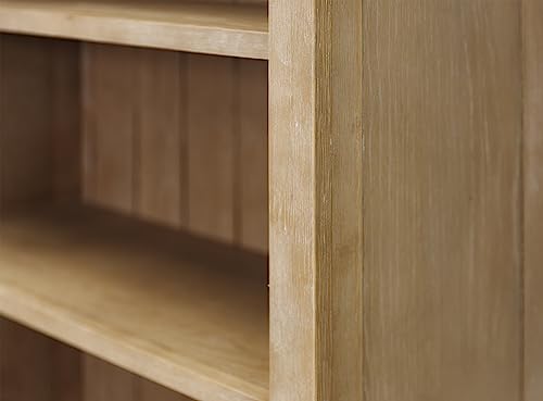 Martin Furniture Modern Wood Open Bookcase Wall, Light Brown