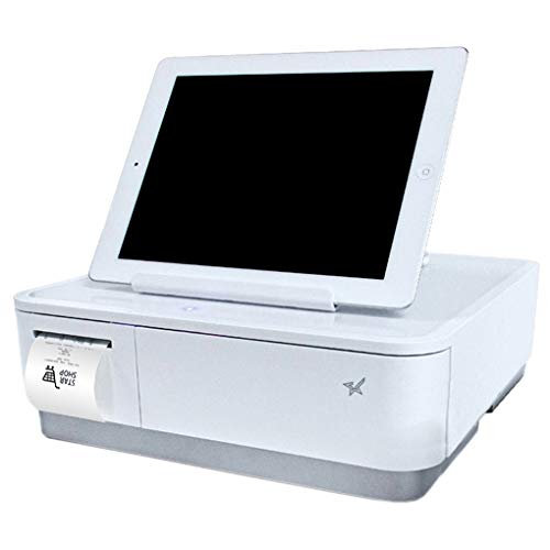 Star Micronics mPOP Integrated Receipt Printer & Cash Drawer with Tablet Stand - White