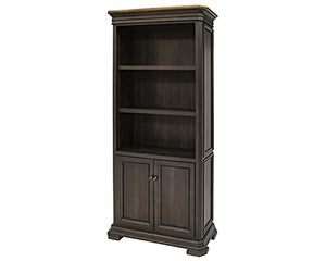 Martin Furniture Executive Bookcase with Doors, Fully Assembled, Brown (IMSA3678D)