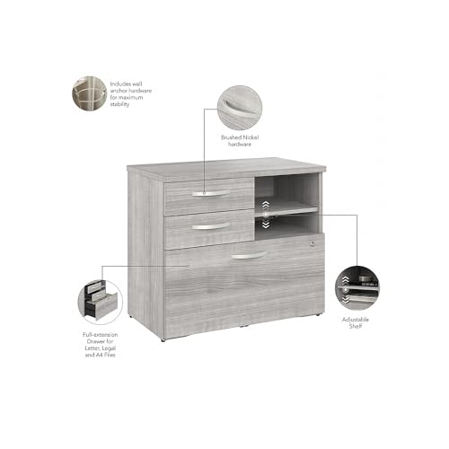 Bush Business Furniture HYF130PGSU-Z Hybrid Office Storage Cabinet