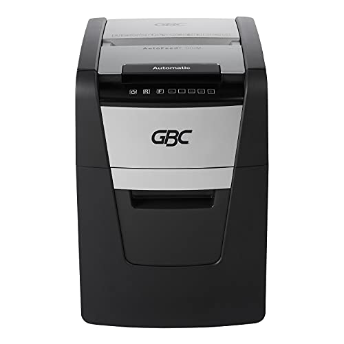 GBC Auto Feed+ Paper Shredder, 100 Sheet Capacity, Super Cross-Cut, Home Office - 100X (WSM1757602)