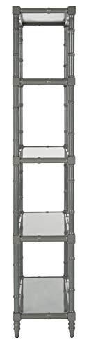Safavieh ETG3500C Home Collection Ebo Modern Coastal 4 Tier Etagere, Grey