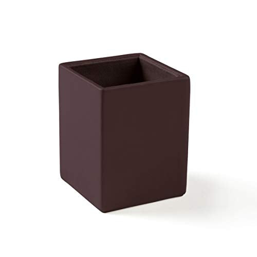 Deluxe Desk Accessories Set - Full Grain Leather Leather - Brown (Brown)