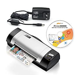 Plustek D600plus Duplex Card Scanner with ID Recognition Software - Reads US & Canadian Driver’s License/ID Card in 2.7 Seconds