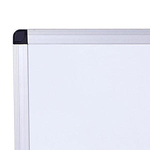 VIZ-PRO Dry Erase Board/Whiteboard, 72 x 40 Inches, Wall Mounted Board for School Office and Home